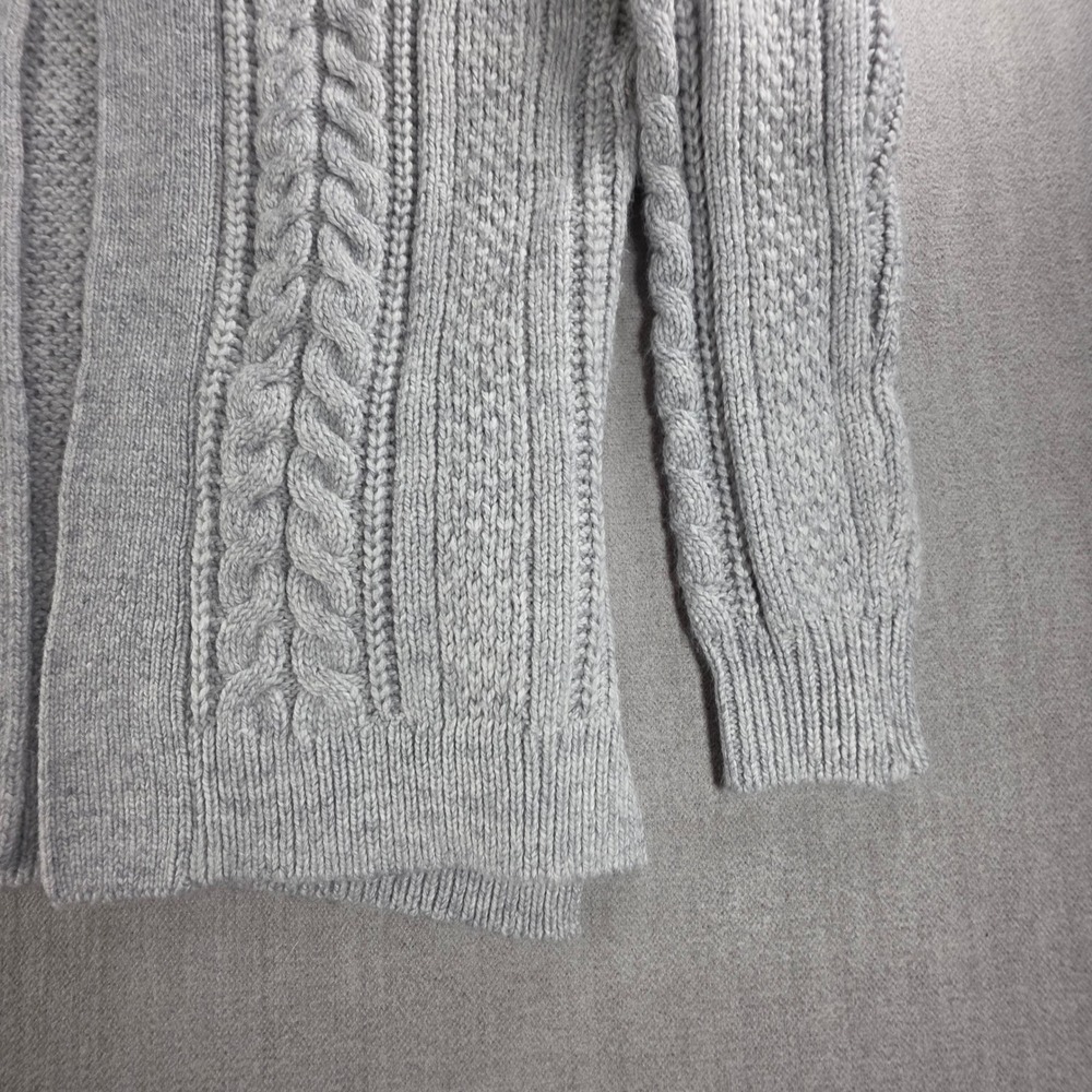 GAP Cardigan Womens XS Heather Grey Cable Knit Open Front Sweater S/352721-01 - Picture 10 of 16